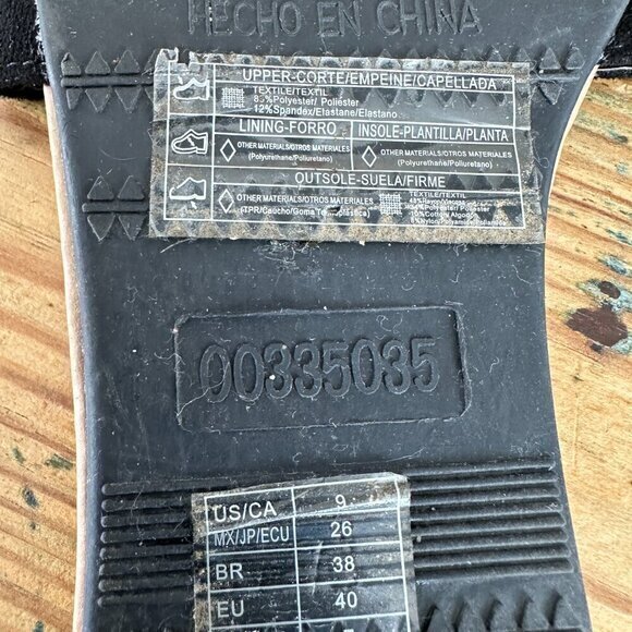 Forever 21 Black Slip On Sandals  Size 9, slip on sandals,‎ black sandals - Picture 6 of 6